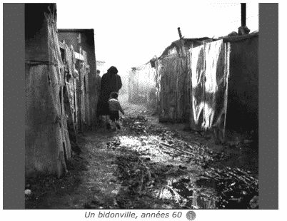 Bidonville/slums encircling Paris in 1965…