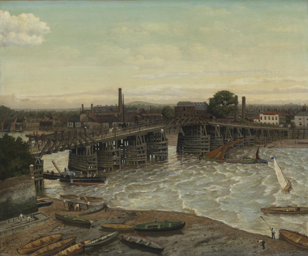 RT @JohnConstableRA: Old Battersea Bridge…